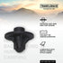 Travel Chair Set 4 .5-Inch (12.5mm) Anti-Sink Disc Feet of for Shock Cord Camping Chairs - Enhance Stability on Soft