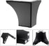 OwnMy 4PCS 4 Inch Metal Furniture Legs Black Sofa Legs Dresser Legs, Modern Ottoman/Coffee Table Legs Metal Cabinet