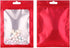 IRTGFHJE Flat Lock Bags Matte Aluminum Foil Frosted Window Zip Lock Bag DIY