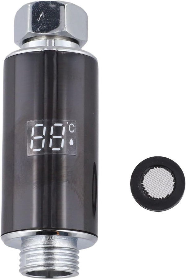 Generic Hydroelectric LED Shower Head With Water Temperature Display, Real-Time Thermometer For Baby