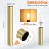 6" 10Pcs E12 Bulb PATIKIL Tall Candle Covers Sleeves, Metal Chandelier Socket Sleeves with Insulation Heat Shrinkable