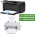 Printable White Sticker Labels, 100 Sheets, 8.5" x 11" Full Sheet for Laser & Inkjet Printers