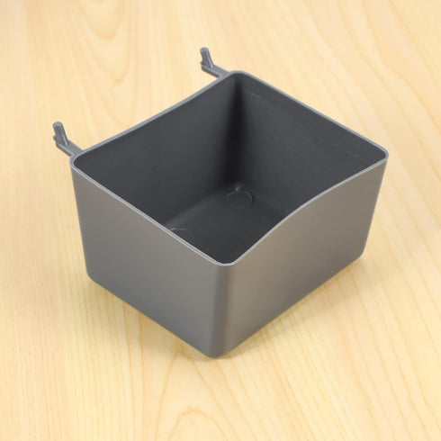 Hubceuo 8 Pieces Bins Kit Parts Storage Accessories Workbench Bins for Organizing Hardware(Grey)