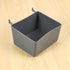 Hubceuo 8 Pieces Bins Kit Parts Storage Accessories Workbench Bins for Organizing Hardware(Grey)