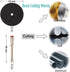Cutting Wheels for Rotary Tool, Diamond Metal Wood Cutting Wheels, Drill Cutting Disc with 1/8" Shank, Resin Cutting Off