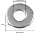 Flat Washer LUORNG 24pcs M6 16mm Outer Diameter 304 Stainless Steel Flat Washer Adjustment Hardware Fitting Accessories Metal Plain Gasket for Bolts & Screws by LUORNG