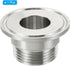 1.5 Inch 1" 304 50.5mm PATIKIL TC Tri Clamps Adaptor, Tri-Clover Fittings to NPT Male Sanitary Thread Adaptor Stainless