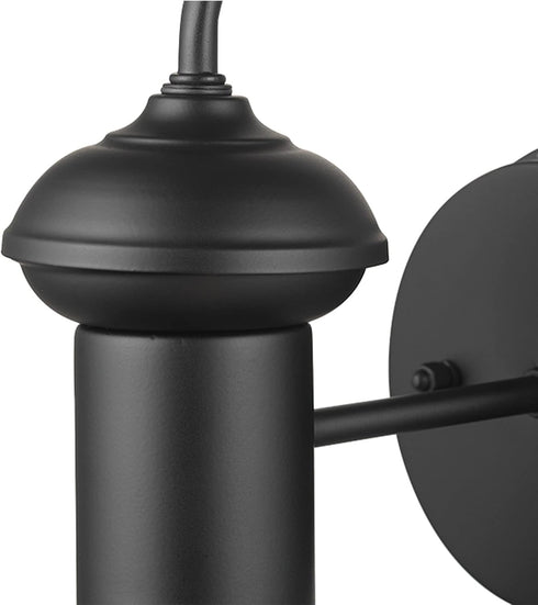 44862 1-Light GLOBE Electric Martes Outdoor Indoor Wall Sconce, Matte Black