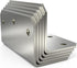 KOMOHOM 4 Inch L Brackets Corner Braces for Wood L Right Angle Bracket,