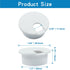 Hordion 6Pcs Desk Grommet 1.5 inch Cable Grommets Hole Cover, Wire Cord Organizer for Furniture, White