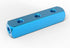 GASHER 2PCS Aluminum 3 Way 6 Port Pneumatic Manifold Air Distribution Block