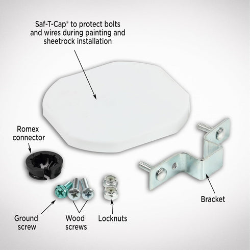 0110000 3 Lock,Silver(Pack 1) Westinghouse Saf-T-Brace for Ceiling Fans, Teeth, Twist