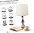 Linen Table Lamp Shade with Iron Frame - Decorative Home Lighting