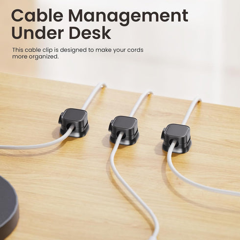 JCILPITC 6PCS Magnetic Cable Clips, Cable Management Under Desk,Cord Organizer for Desk Car Wall,Cord Holder Home