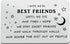Engraved Metal Wallet Insert Card, Best Friends Gift, Funny Friendship Gift for Birthday Christmas Graduation