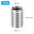 PATIKIL Thread Adapters Sleeve Reducing Nut, 10 Pcs M10*1.5 Male to M8*1.25 Female Repairing Insert Nut Screw Reducer Conversion Stainless Steel Fastener 15mm