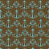 3dRose 8 Inch Chic Blue and Brown Chandeliers Ceramic Tile