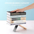 VstaDank Cute Banana Leaves Book Ends for Shelves Decorative Wooden Bookends Non-Skid Metal Book Stopper Large Book