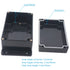 Junction Box - Zulkit Waterproof Dustproof IP65 ABS Universal Electrical Boxes Enclosure with Fixed Ear, Black 6.30 x