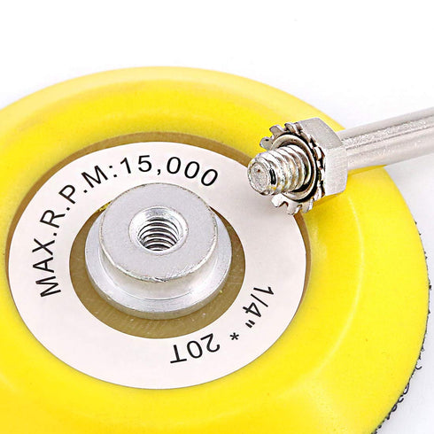 Swpeet 10Pcs 3 Inch Sanding Discs Pad Kit, Including 5Pcs 1/4" Shank Drill Attachment Backing Pads and 5Pcs Soft Foam