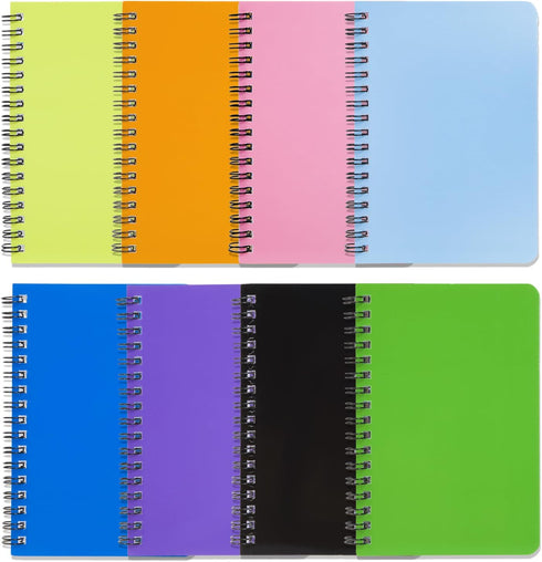 YiHenTiezz 4 Pack Spiral Pocket Notebook, 4.2"x 6.1" Small Notepad