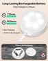 13 Dimmer Timer3 Pack GOODEA.fun Puck Lights with Remote, RGB Colors LED Under Cabinet Lights, Rechargeable Baterry