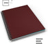 Binditek 25 Pack 12 Mil Sand-Textured Polycover, Un-Punched Plastic Binding Cover for Reports, Maroon Color