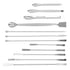 Stainless Steel Medicine Spoon Laboratory Scraper Mini Spoon Set for Trace Drugs and Reagents