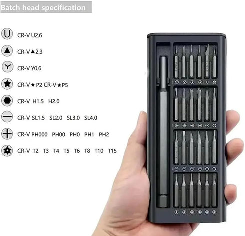 Precision Screwdriver Set, 24 in 1 Magnetic Phillips Torx Bits for iPhone PC Game Console DIY Repair Tools