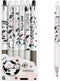 Cute Kawaii 0.5mm Black Ink Gel Pens, Fine Point Smooth Writing Ballpoint for Office School Supplies, Pack of 6