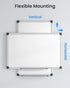 Magnetic White Board Kit for Wall 18" x 12", 1 Dry Eraser & 2 Multicolor Markers & 4 Magnetic Pins, Sliver Reinforced Aluminum Frame for Home, School, Office by VUSIGN