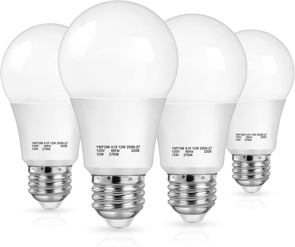 SHINE HAI Dusk to Dawn Light Sensor Bulbs, A19 12W LED Auto
