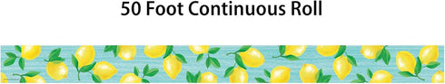 Teacher Created Resources Lemon Zest Straight Rolled Border Trim, 50ft for Decorating Bulletin Boards & Classrooms