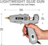 60/100Watt 25 Set Hot Glue Gun Full Size: DEKOPRO Dual Temp Hot Glue Gun Kit with Glue Sticks, Organize Storage Case