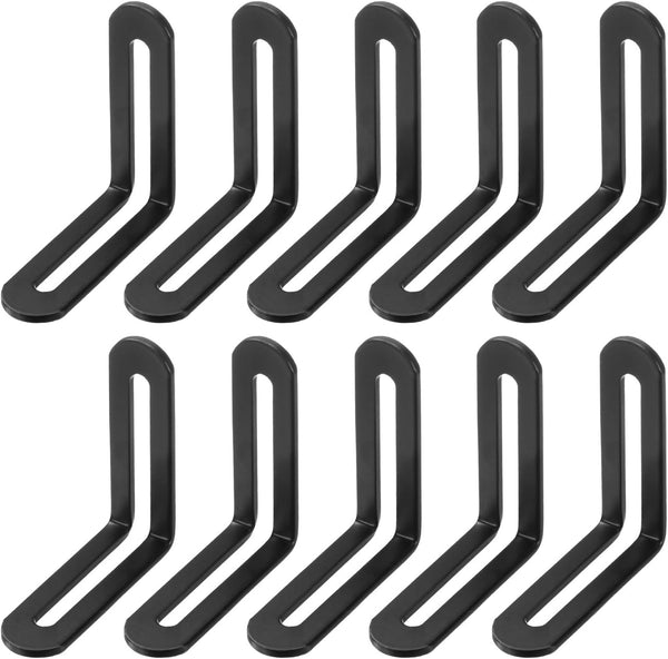 M METERXITY 10-Pack Adjustable L-Shape Corner Brace, 2.3 x 2.3 in Stainless