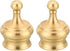 PATIKIL M10 Thread Lamp Finial Cap Knob, 2 Pack Brass Lamp Shade Harp