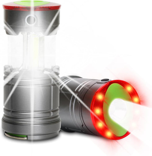 Lichamp 2 Pack LED Camping Lanterns, Battery Powered Flashlight for Power Outages and Camping Supplies