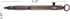 SMOOTHERPRO Solid Brass Bolt Action Pen, Square Shape for Tremor, Parkinson, Arthritic Pocket Business EDC, Natural
