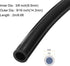 2m(7ft) 9.5mm(3/8") ID x 14.3mm(9/16") OD Silicone Tubing Black Industrial Plastic Tubing Pure Silicone Hoses for Pump Siphoning Draining Irrigation Brewing