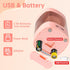 Deli Electric Pencil Sharpener, Automatic for No.2 and Colored Pencils, USB & Battery Operated, Pink