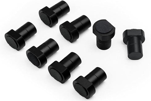 Badafaci 8Pcs 3/4in Bench Dogs Aluminum Alloy Arrow Storage Case Ratchet Clamp for Workbench Projects