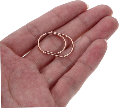 STOBOK 24pcs Small Metal Paper Clips, Creative Office Supplies, Delicate Stationery for Students, Paper Clamp