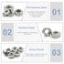 Hooshing 50PCS 1/4"-20 304 18-8 Stianless Hex Nuts Stainless Steel Nuts