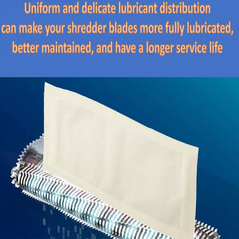 Paper Shredder Lubricant Sheets, Sharpening & Lubricating Sheets - 30 Pack