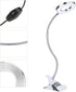 Adjustable LED Magnifier with Clamp Lamp, Rechargeable Magnifying Lamp