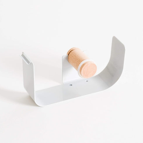 U Brands 3549A04-24 Metal Tape Dispenser, Arc Collection Desktop Accessory, 1” Core, Grey