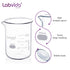 6pcs 200ml Upgraded Thick Glass Beakers, Griffin Low Form Beaker Set with Double Scale
