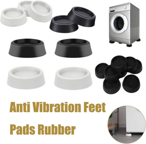 DYLCCHFS 4/8Pcs Feet(White,8pcs) For Washing Machine Universal Leg Base Mats Noise-reducing Furniture Anti Vibration