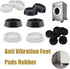 DYLCCHFS 4/8Pcs Feet(White,4pcs) For Washing Machine Universal Leg Base Mats Noise-reducing Furniture Anti Vibration
