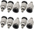 uxcell 10 Pcs M5 Male Thread 6mm Quick Fittings, Push In Joint Pneumatic Connector